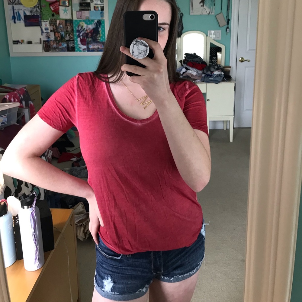 Nordstrom BP Red V Neck (sz XXS)